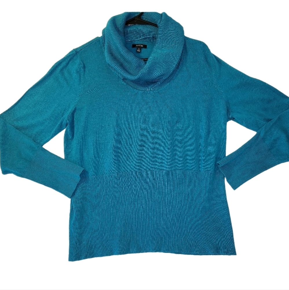 Apt 9 Teal Cowl Neck Sweater Size XL